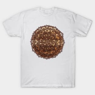 Burnt Wood Chocolate Doodle T-Shirt